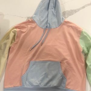 SHEIN multicolored hoodie.
